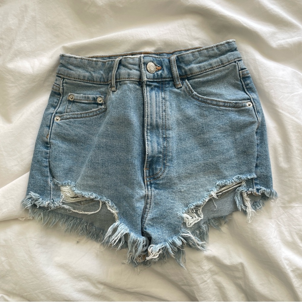 Zara high waisted Jean Denim Shorts